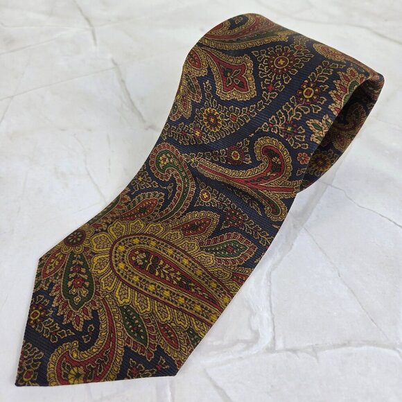 Harrods Knightsbridge by John Comfort of London 100% Silk Men's Paisley Tie - Picture 1 of 6
